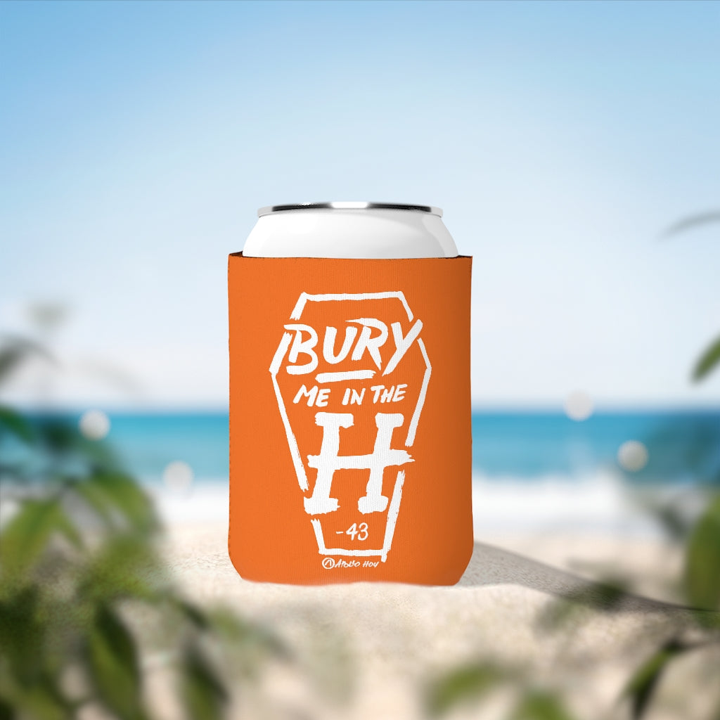Bury Me In The H (Coffin Variant) Orange Koozie
