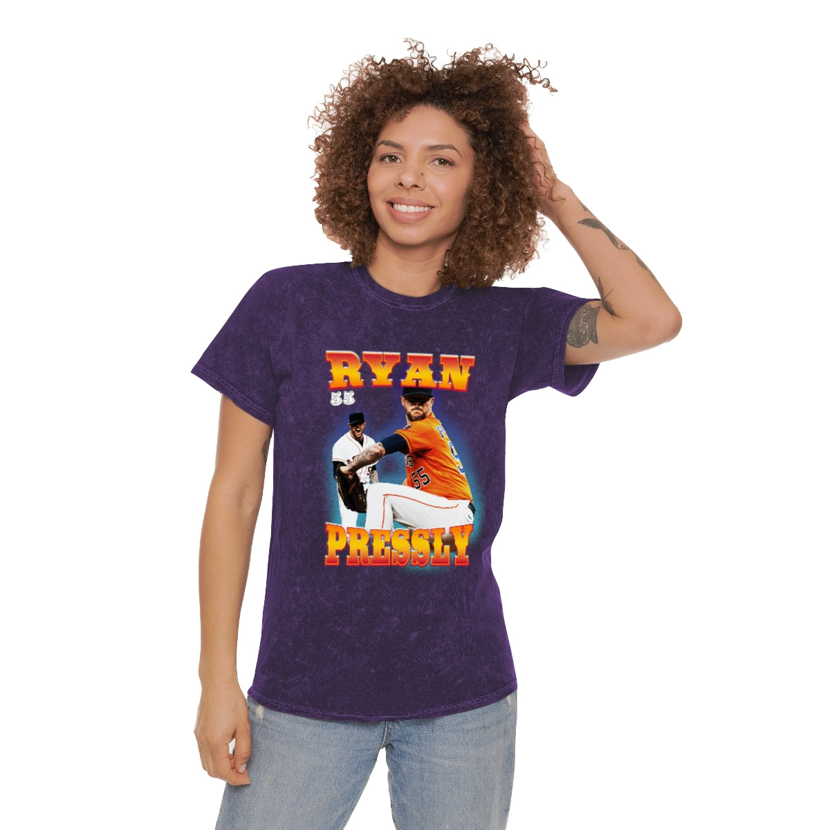 Ryan Pressly Vintage Style Unisex Mineral Wash T-Shirt