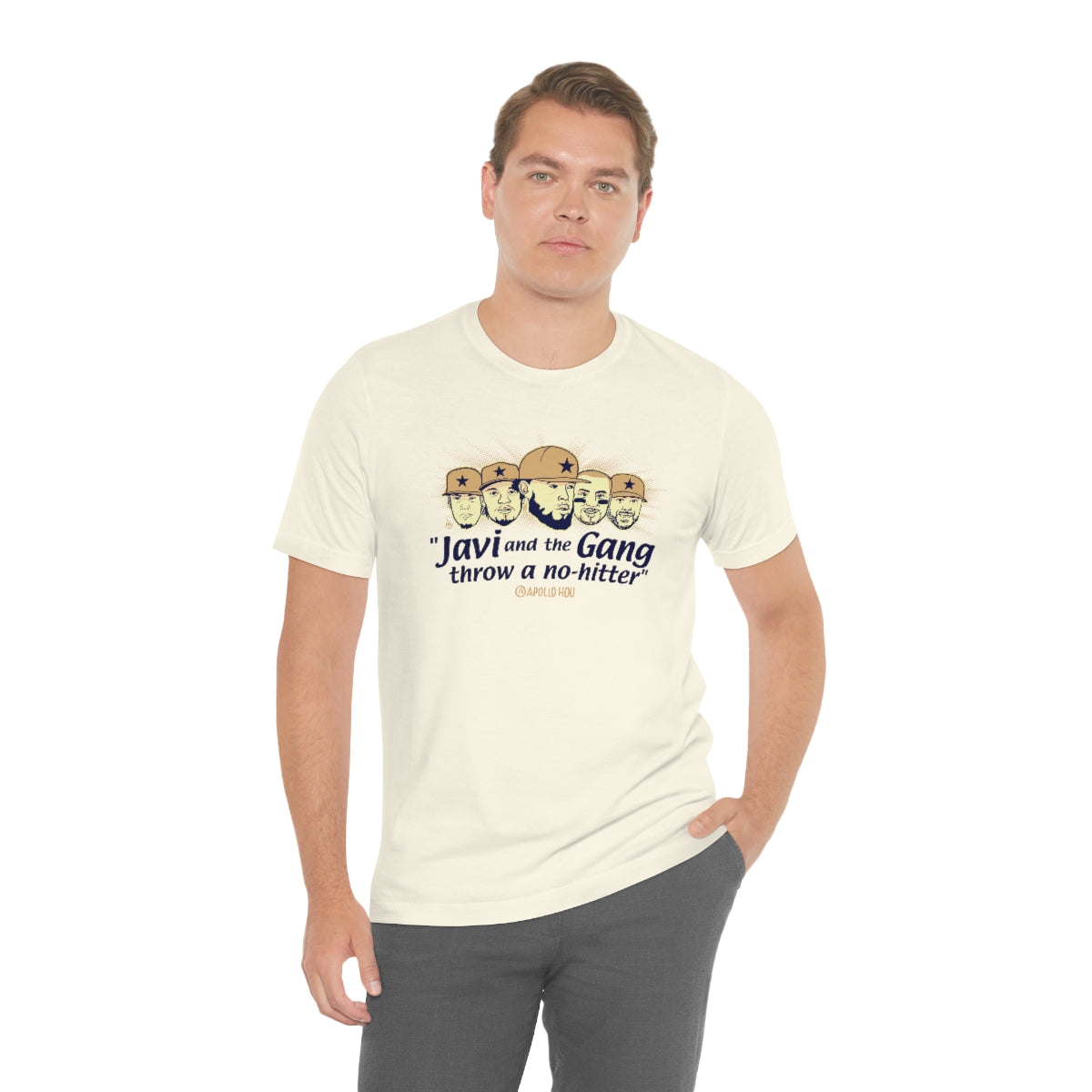 "Javi and the GANG throw a no-hitter" Unisex Jersey Tee
