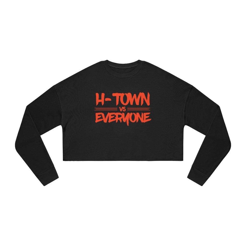 H-Town vs Everyone Cropped Crewneck Sweatshirt