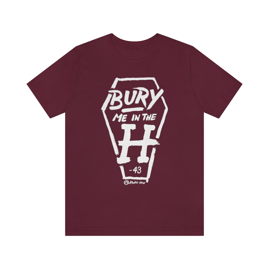 Bury Me In The H (Coffin Variant) Unisex Jersey Short-Sleeve Tee