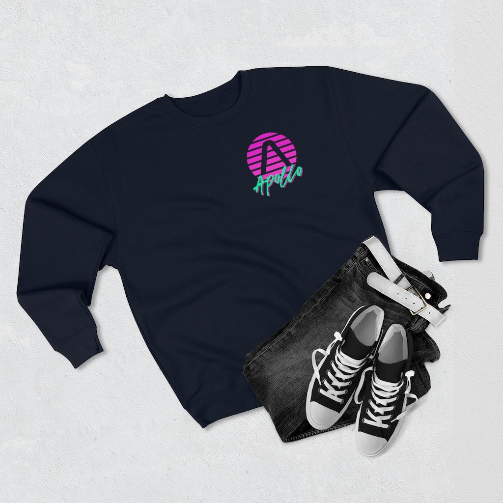 Apollo 80s Unisex Premium Crewneck Sweatshirt