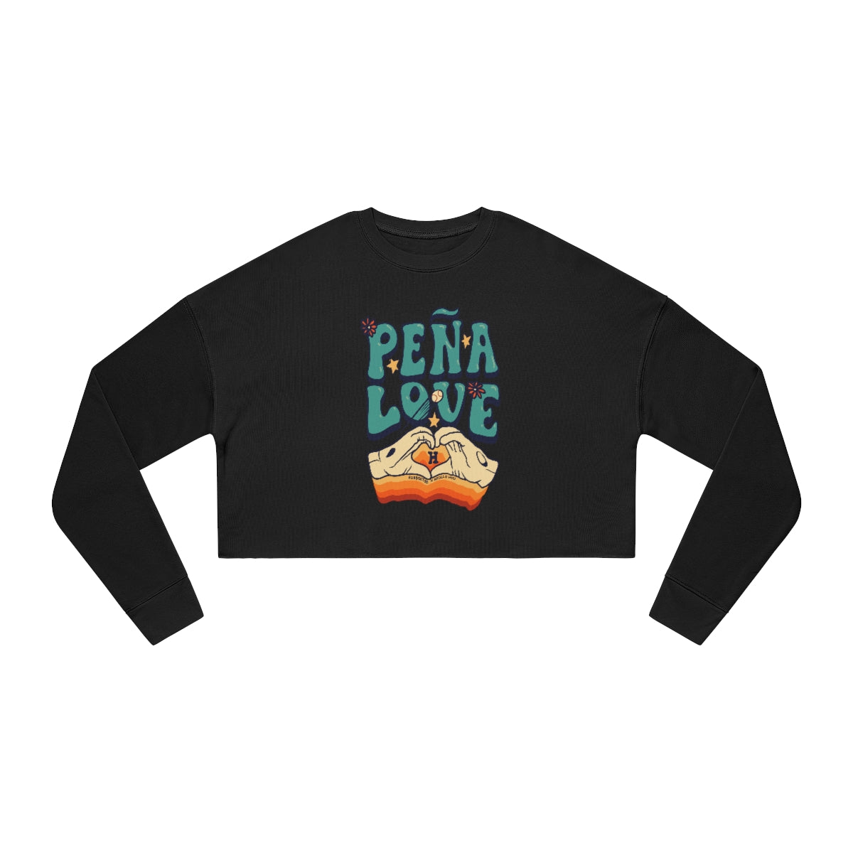 Peña Love Cropped Crewneck Sweatshirt