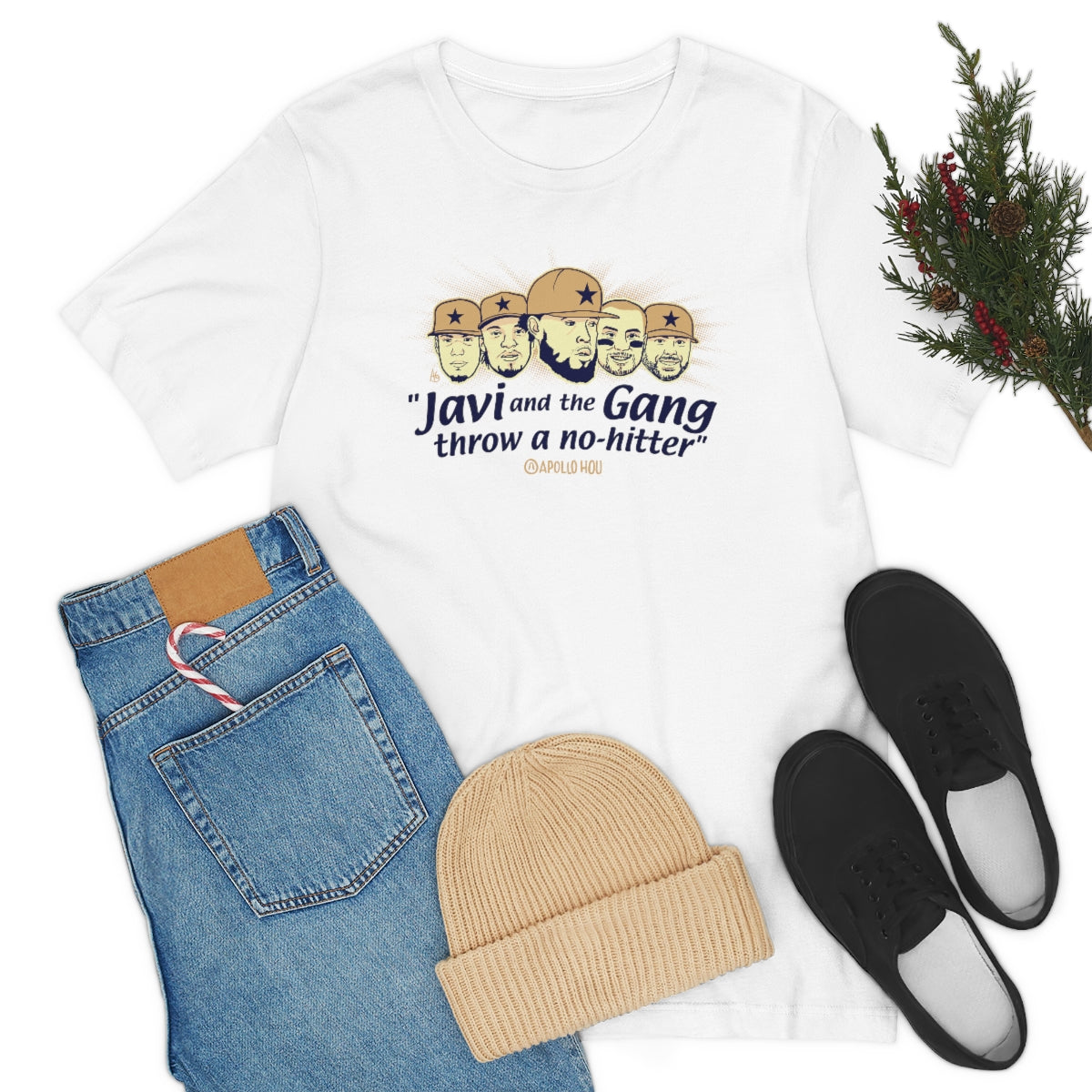 "Javi and the GANG throw a no-hitter" Unisex Jersey Tee
