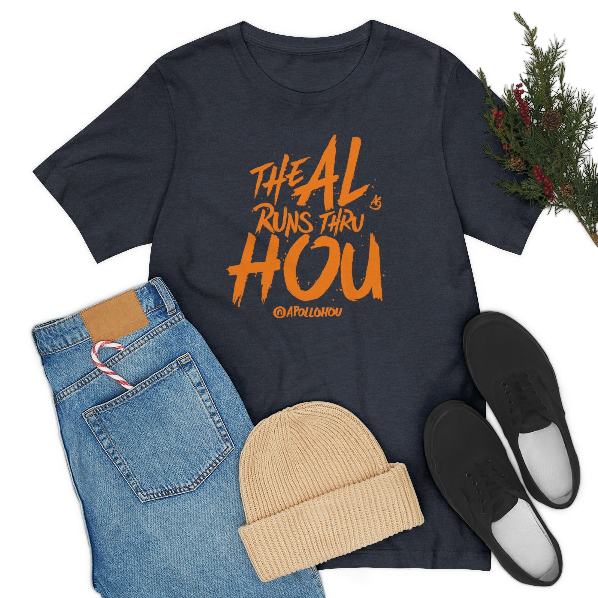 The AL Runs Thru HOU Unisex Jersey Tee