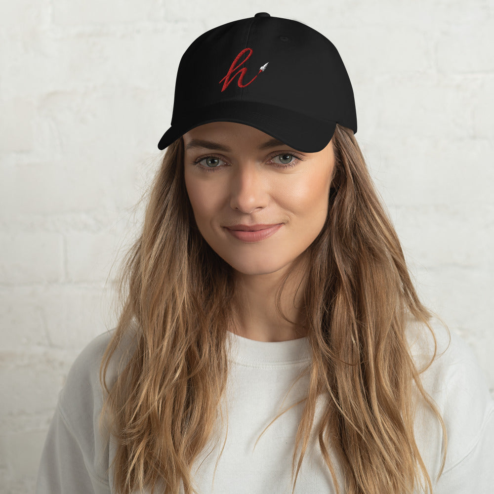 h Rocket (Red h) Dad hat
