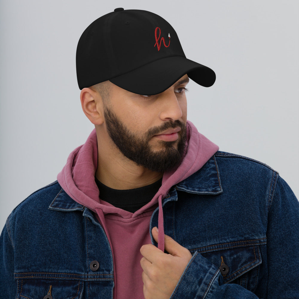 h Rocket (Red h) Dad hat