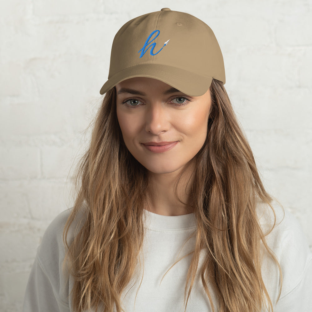 h Rocket (Blue h) Dad hat