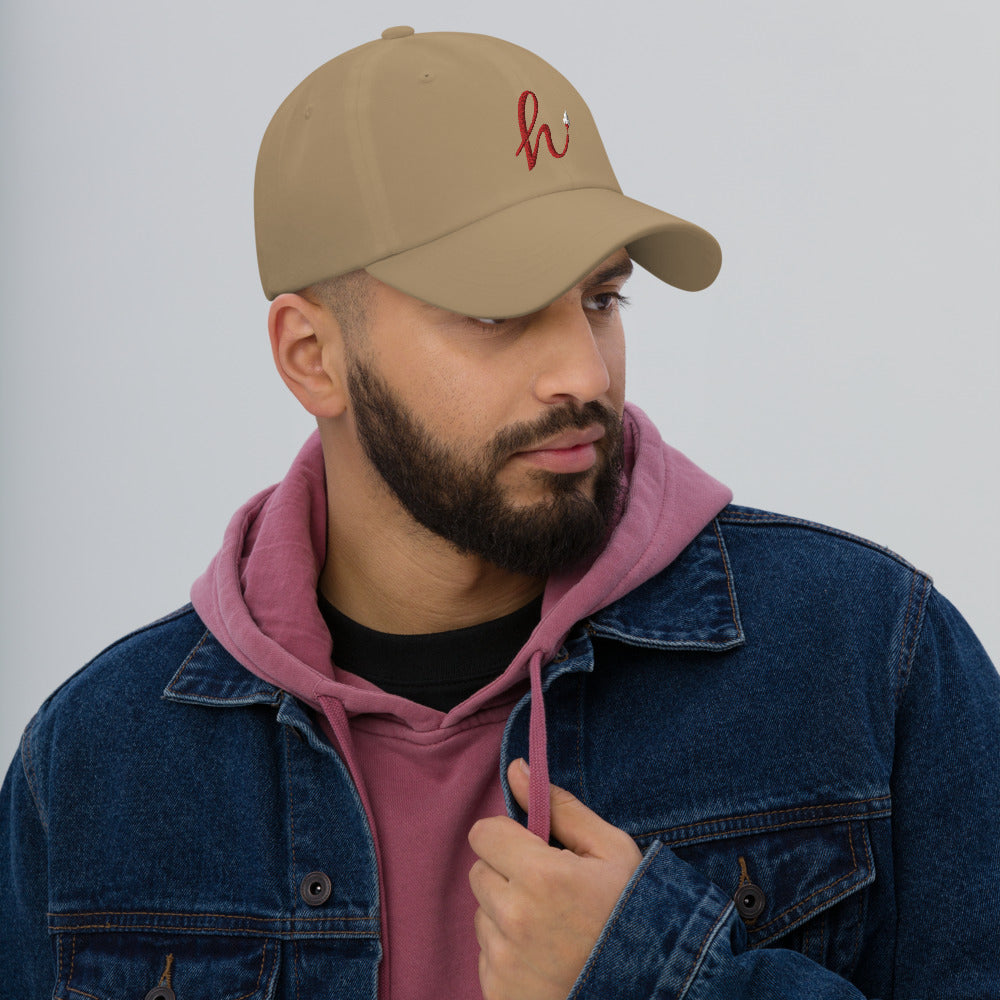 h Rocket (Red h) Dad hat
