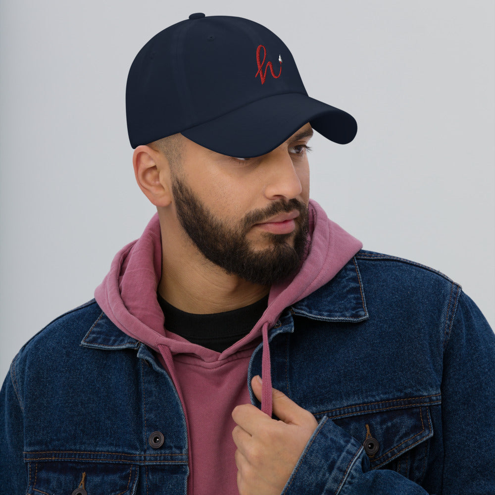 h Rocket (Red h) Dad hat