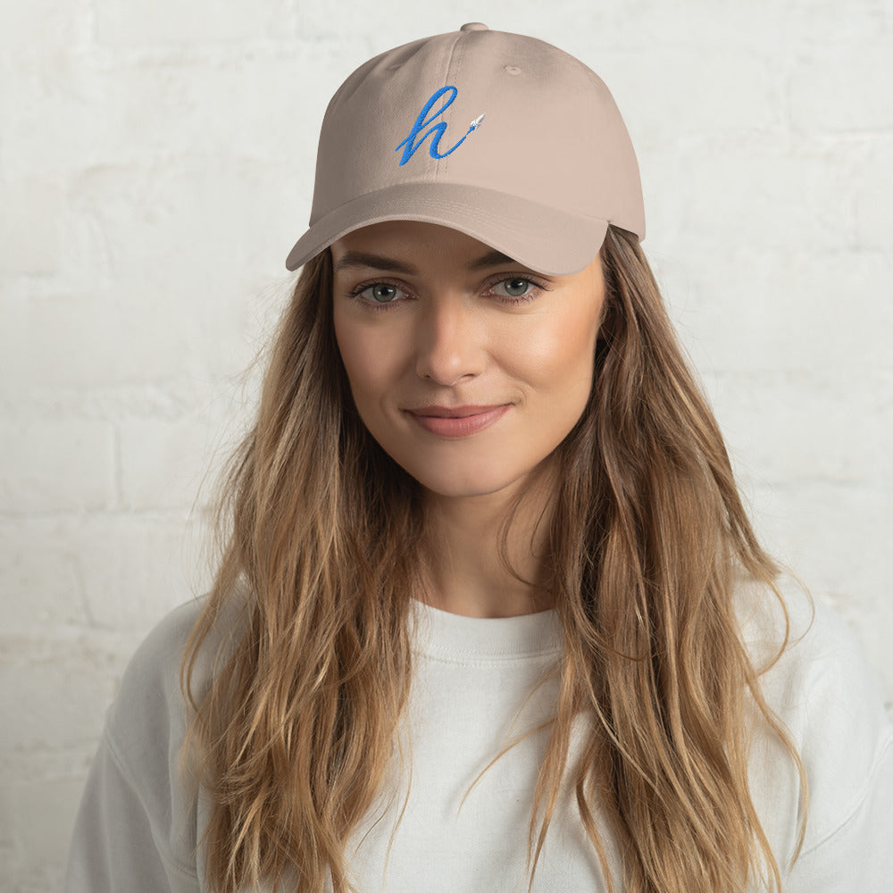 h Rocket (Blue h) Dad hat