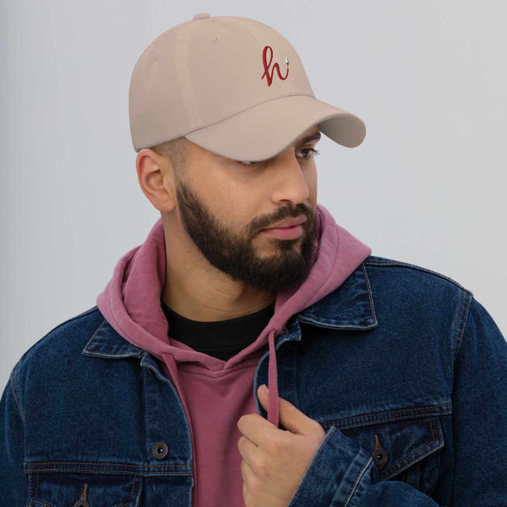 h Rocket (Red h) Dad hat