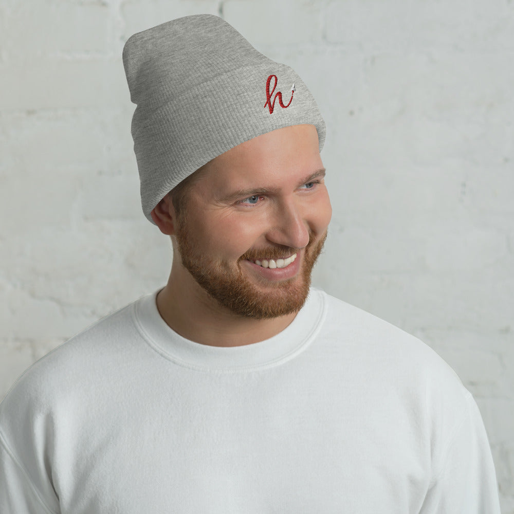 h Rocket (Red h) Cuffed Beanie