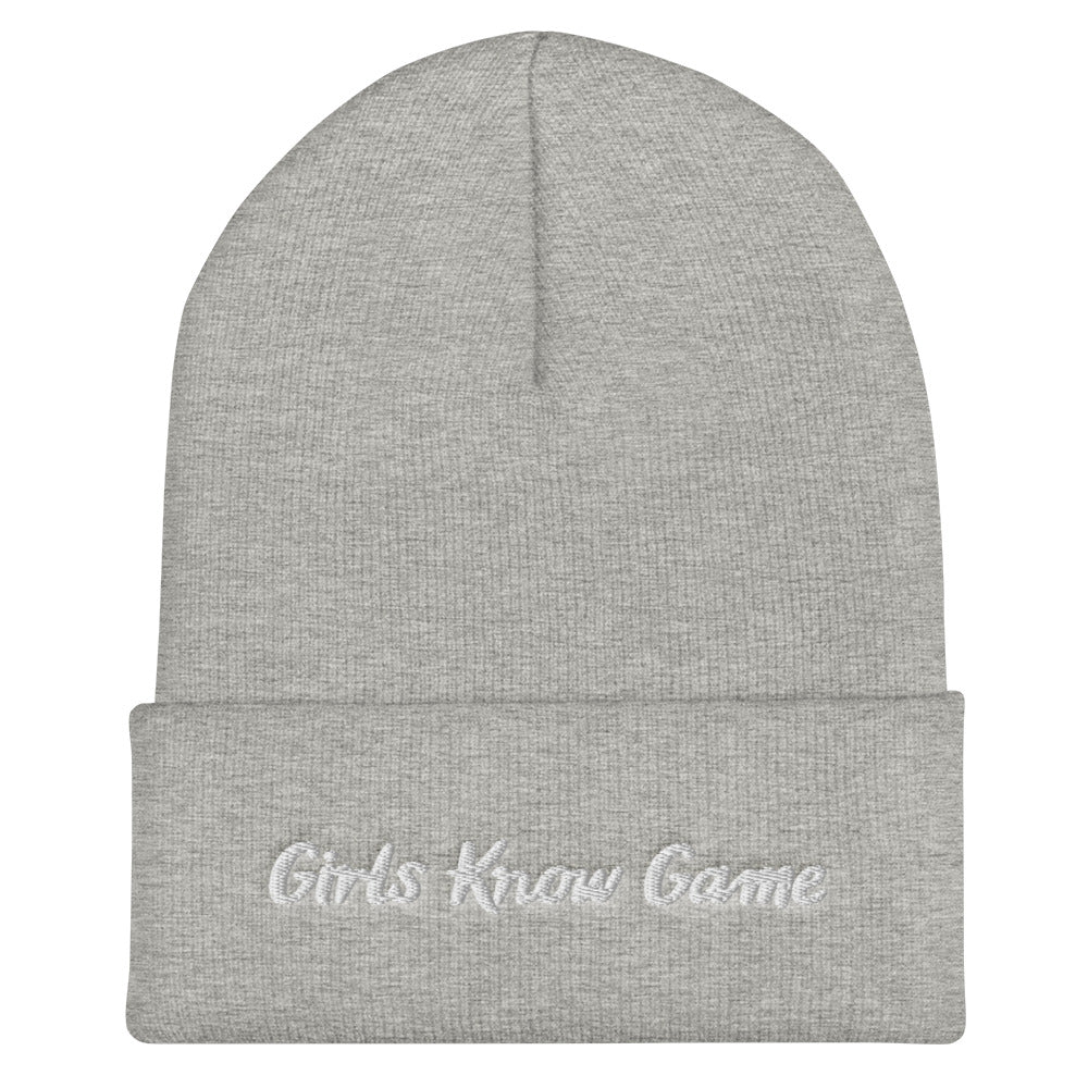 Girls Know Game Cuffed Beanie
