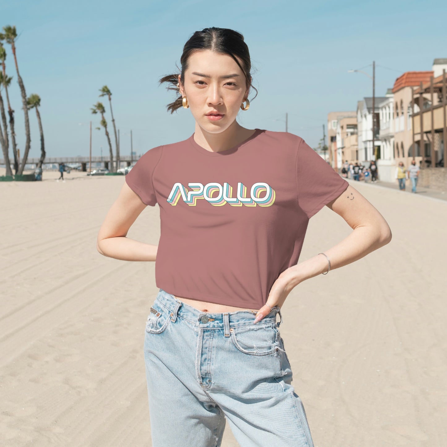 Apollo Pastel Cropped Tee