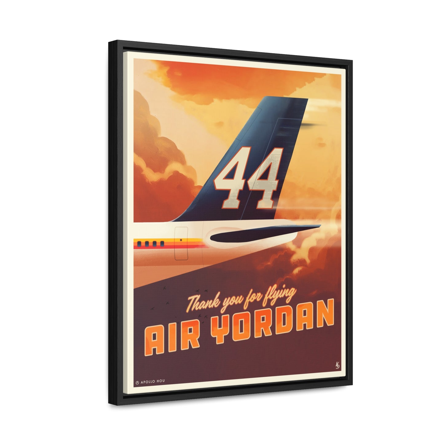 "Air Yordan" - Premium Canvas Wrap with Vertical Frame 16x20