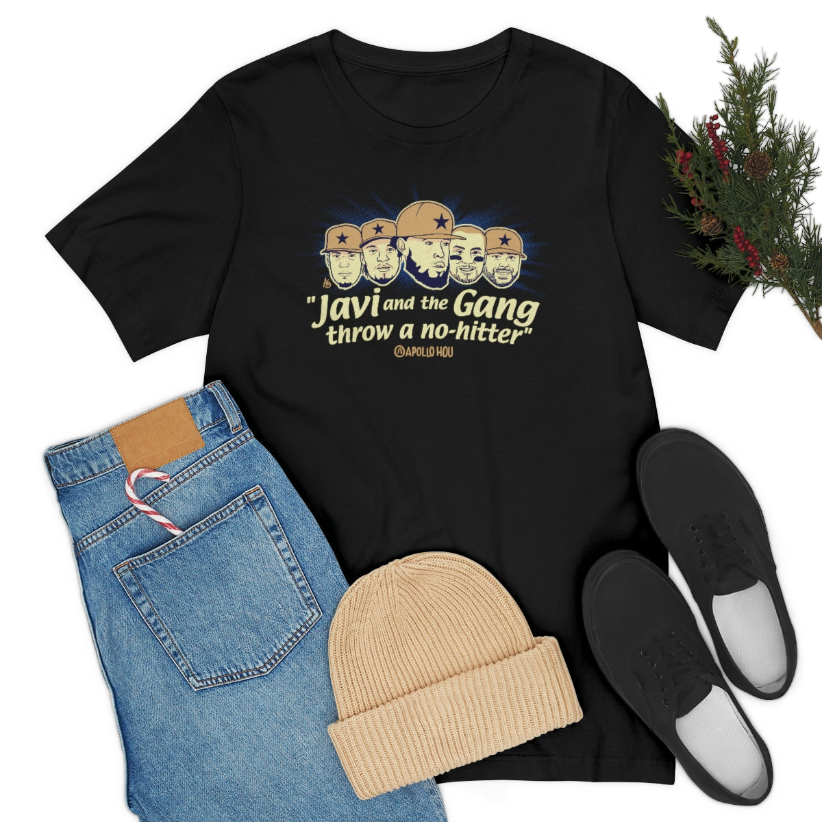 "Javi and the GANG throw a no-hitter" Unisex Jersey Tee