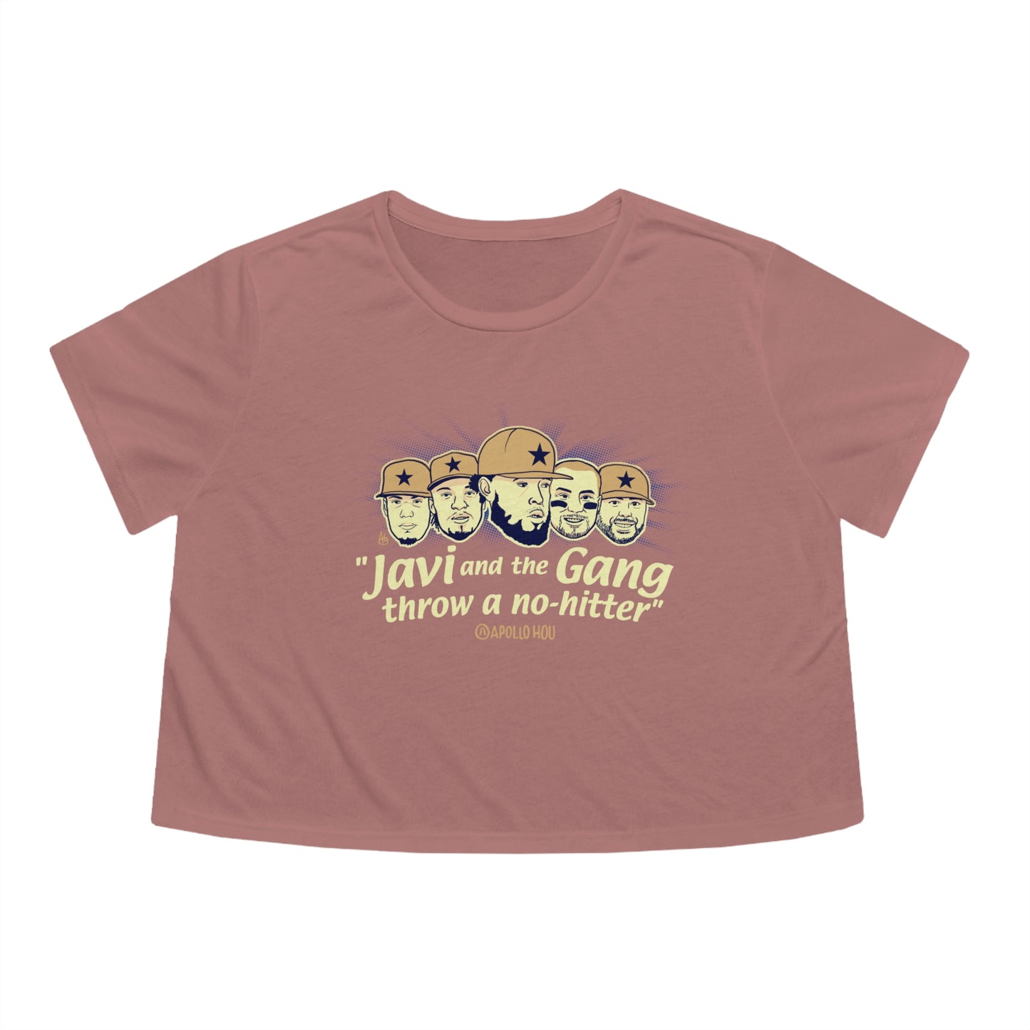 "Javi and the GANG throw a no-hitter" Cropped Tee