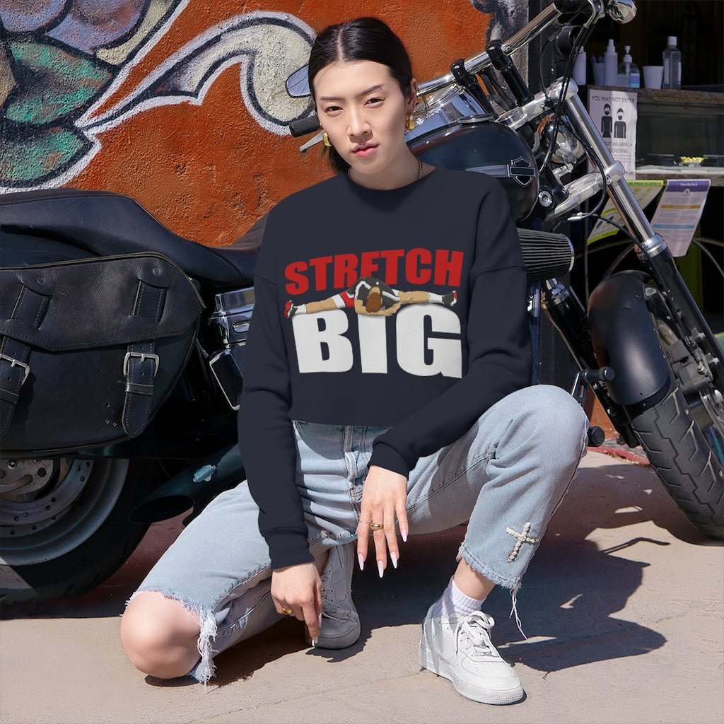 Stretch BIG Cropped Crewneck Sweatshirt
