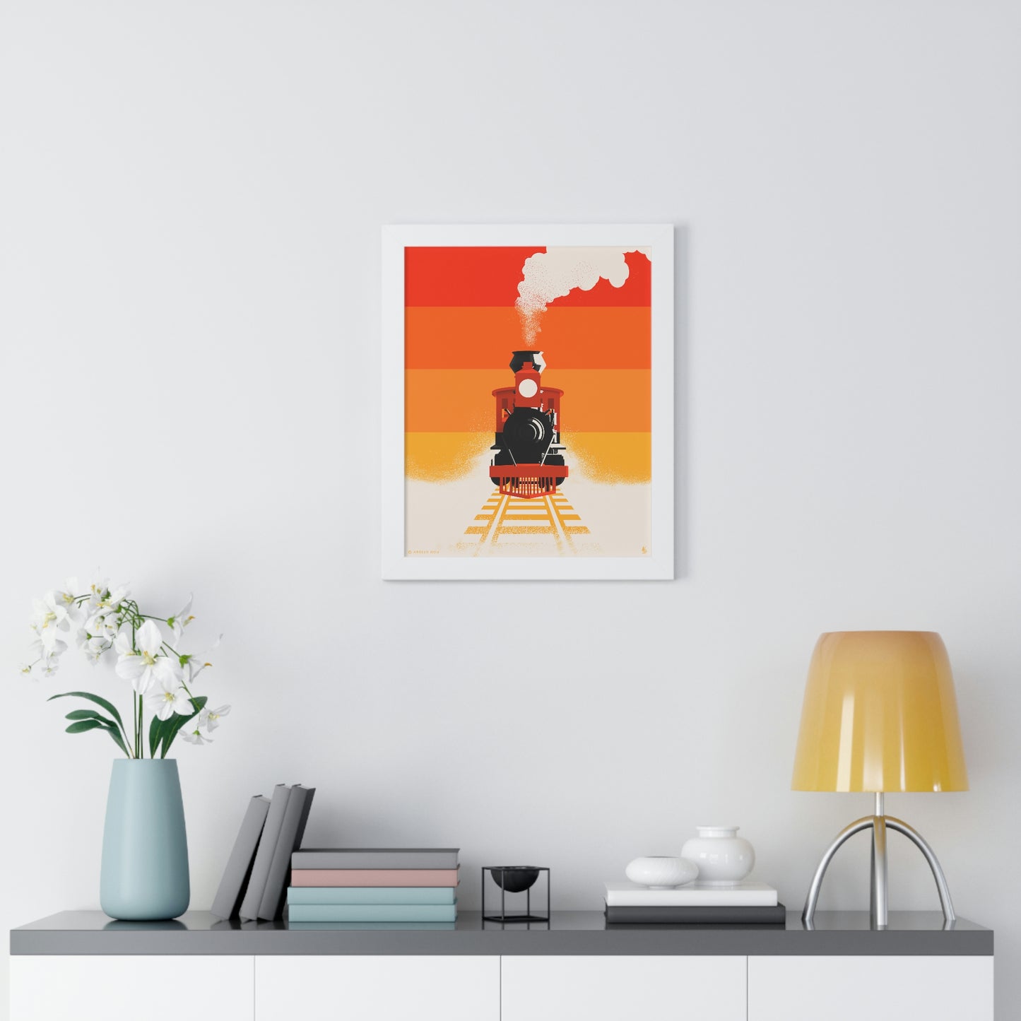 Train - Framed Vertical Print