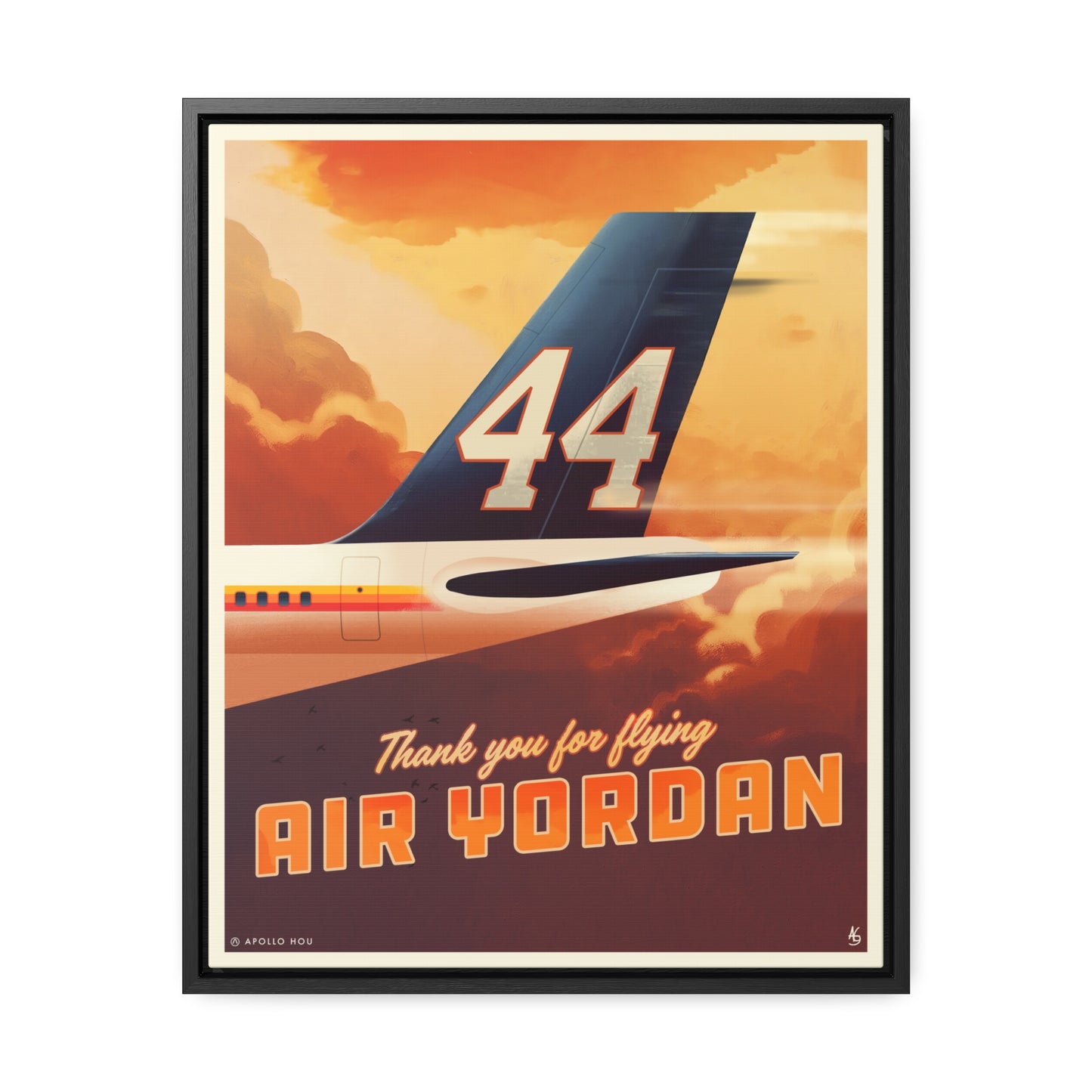 "Air Yordan" - Premium Canvas Wrap with Vertical Frame 16x20