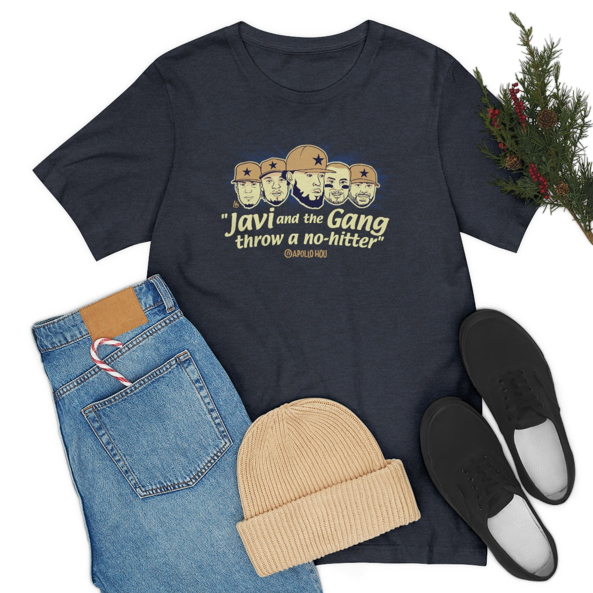 "Javi and the GANG throw a no-hitter" Unisex Jersey Tee