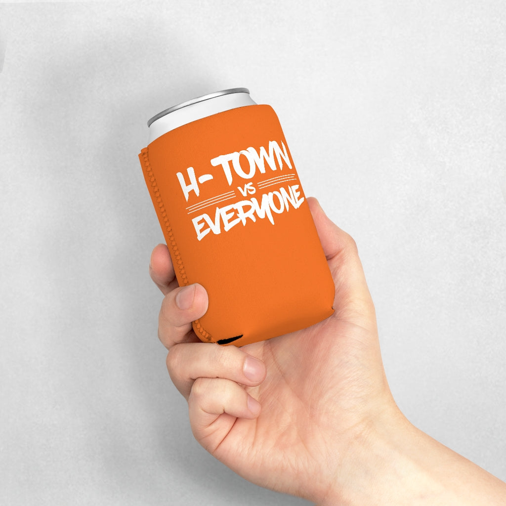 H-Town vs Everyone Orange/White Koozie
