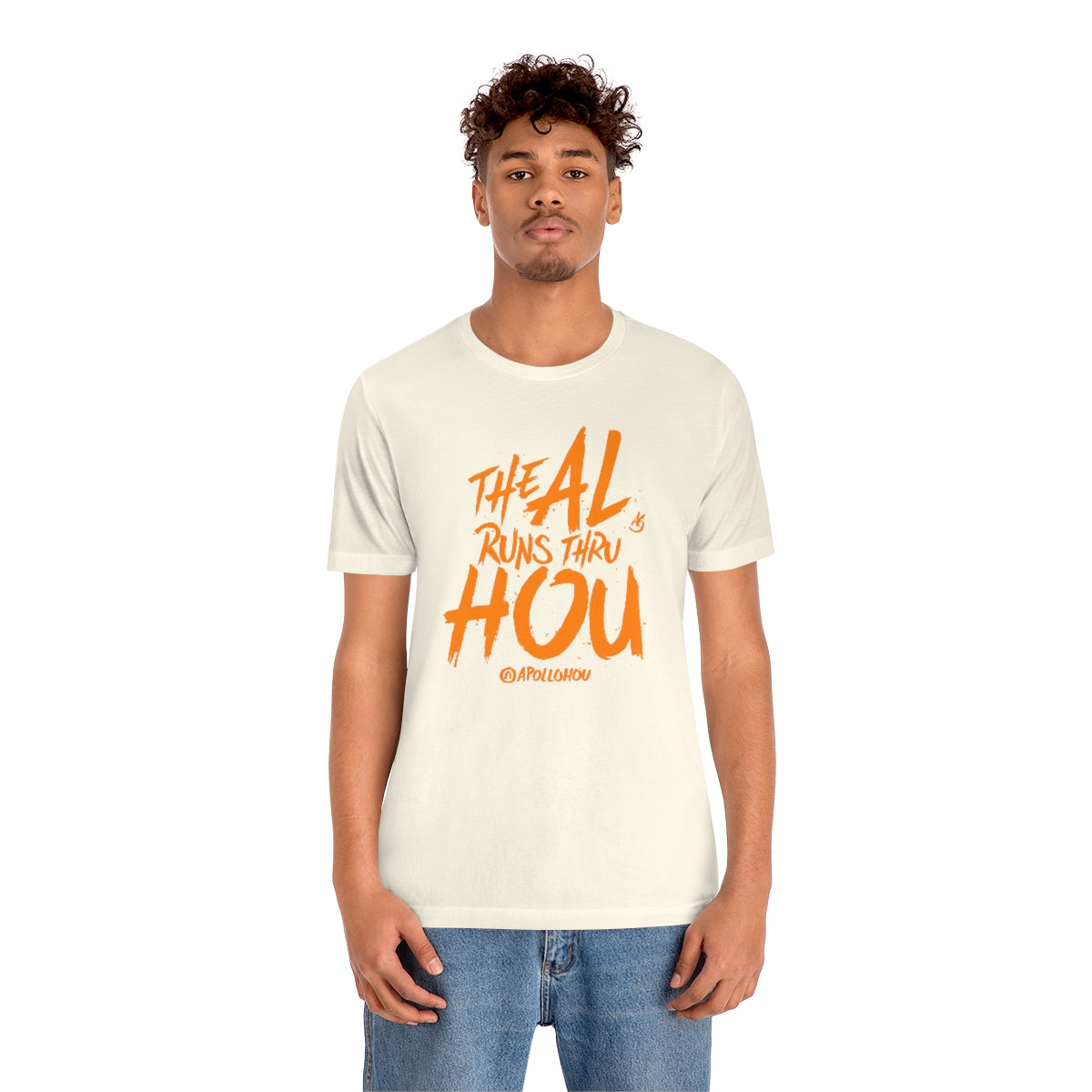 The AL Runs Thru HOU Unisex Jersey Tee