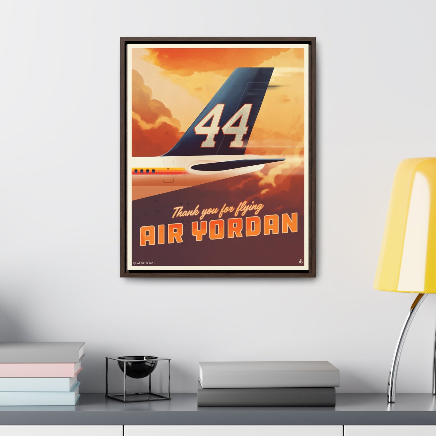 "Air Yordan" - Premium Canvas Wrap with Vertical Frame 16x20