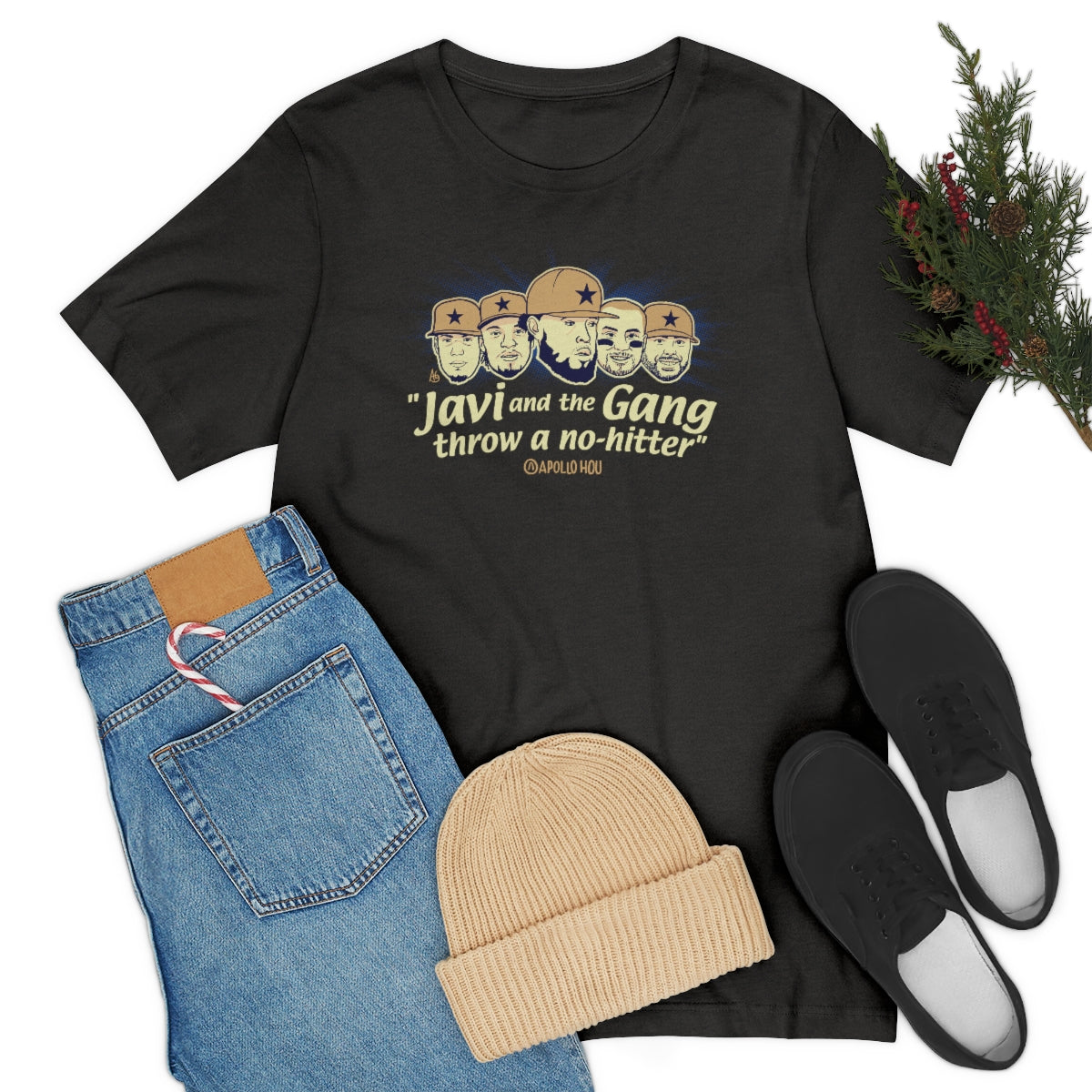 "Javi and the GANG throw a no-hitter" Unisex Jersey Tee
