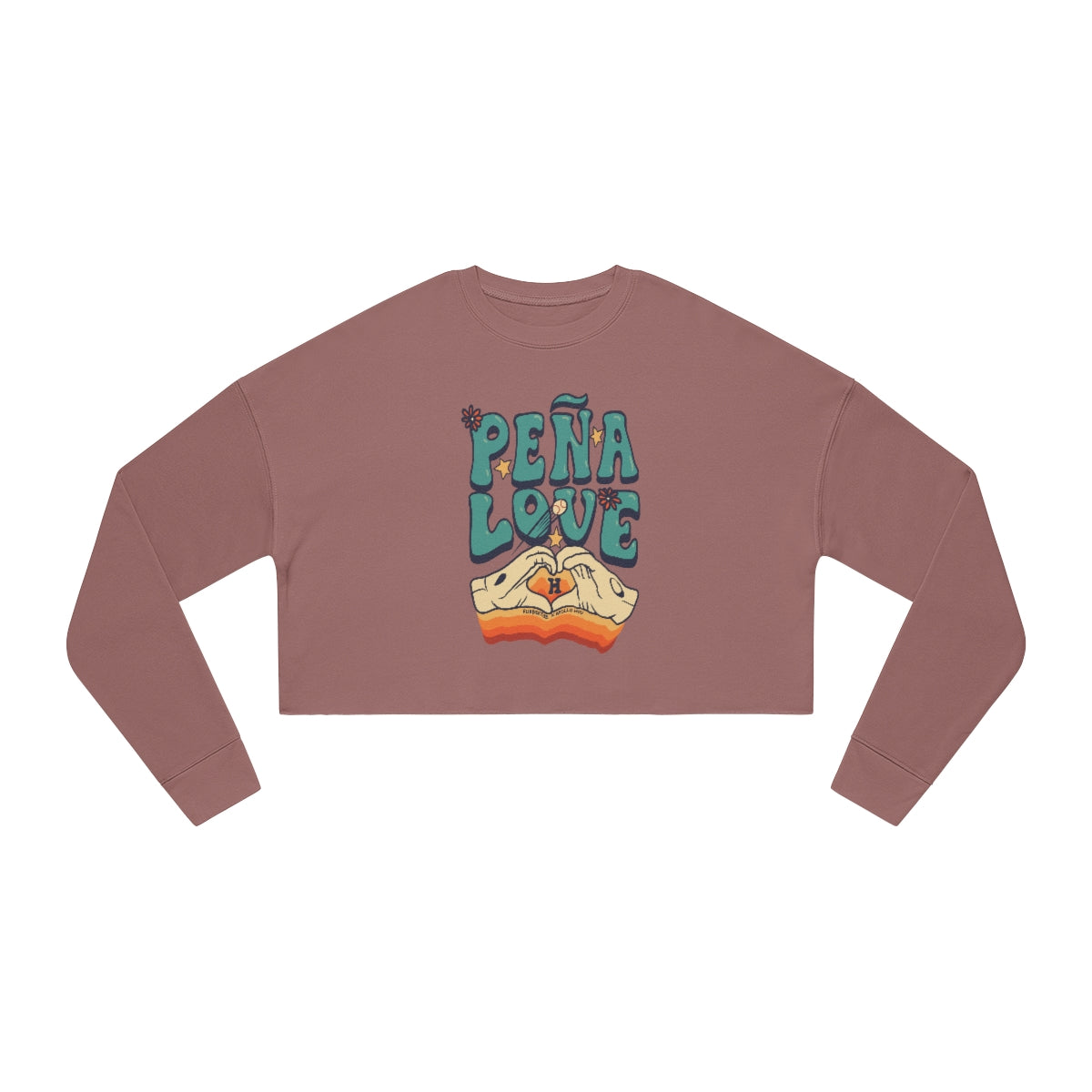 Peña Love Cropped Crewneck Sweatshirt