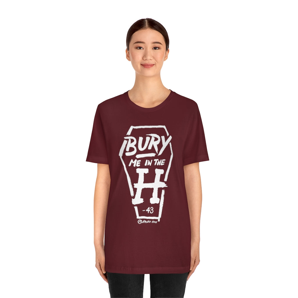 Bury Me In The H (Coffin Variant) Unisex Jersey Short-Sleeve Tee