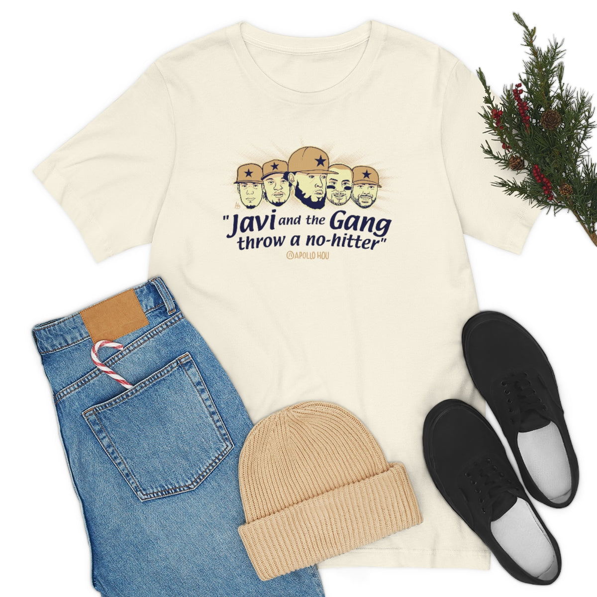 "Javi and the GANG throw a no-hitter" Unisex Jersey Tee