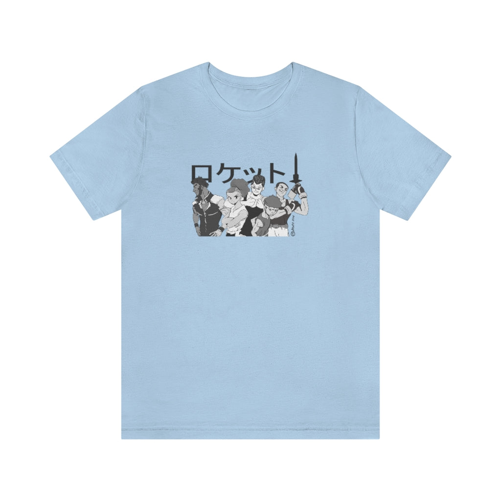 Rokketo Anime Unisex Jersey Tee