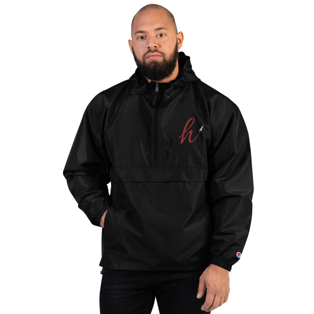 h Rocket Embroidered Champion Packable Jacket