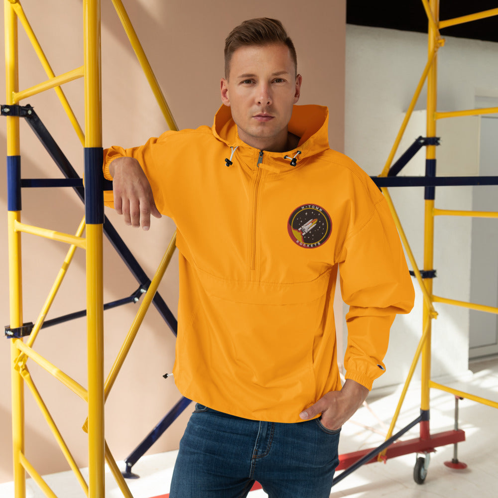 Rocket Patch Embroidered Champion Packable Jacket