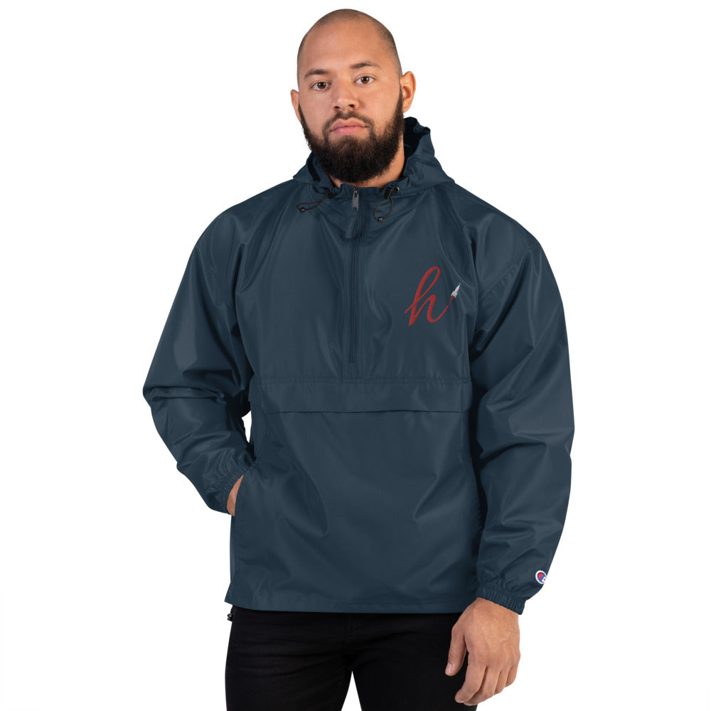 h Rocket Embroidered Champion Packable Jacket
