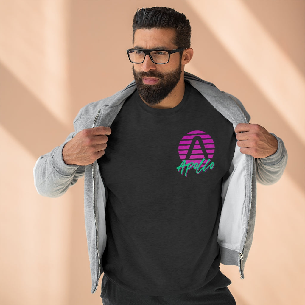 Apollo 80s Unisex Premium Crewneck Sweatshirt