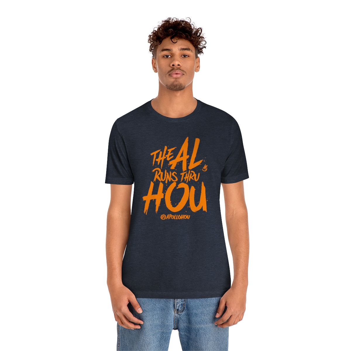 The AL Runs Thru HOU Unisex Jersey Tee