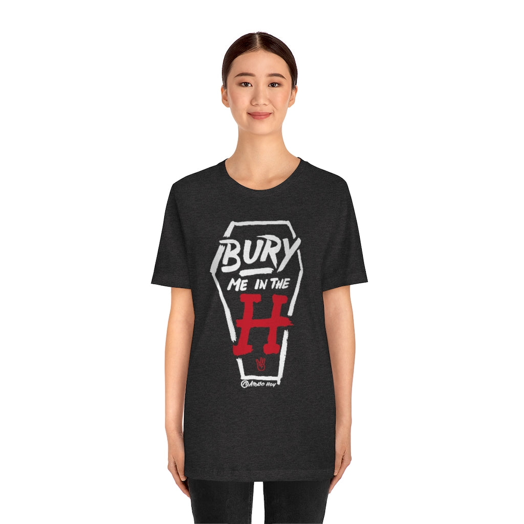 Bury Me In The H (UH Variant) Unisex Jersey Short-Sleeve Tee
