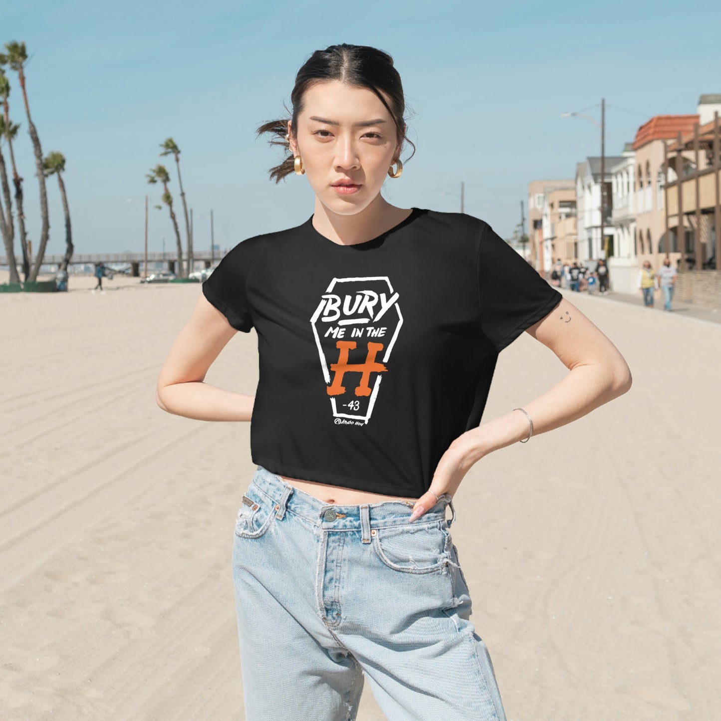 Bury Me In The H (Coffin Variant) Cropped Tee