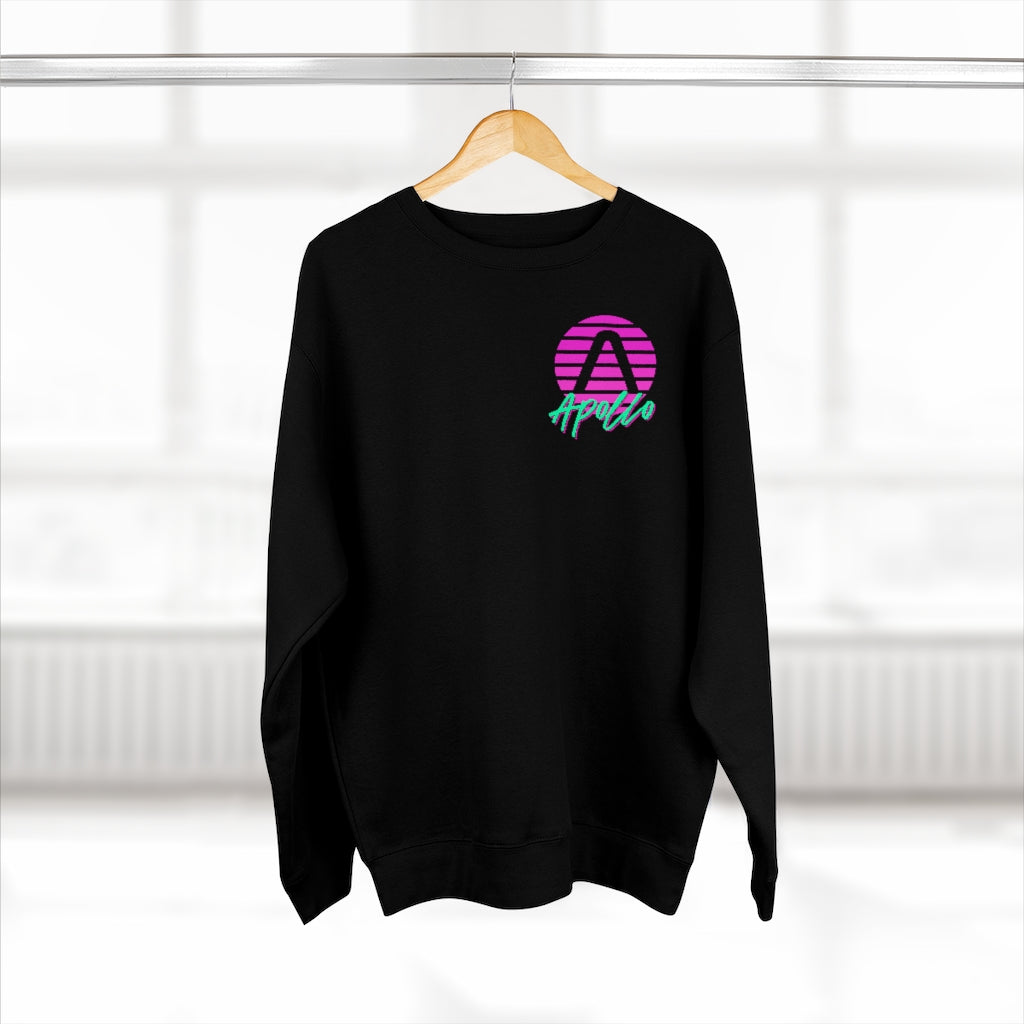 Apollo 80s Unisex Premium Crewneck Sweatshirt