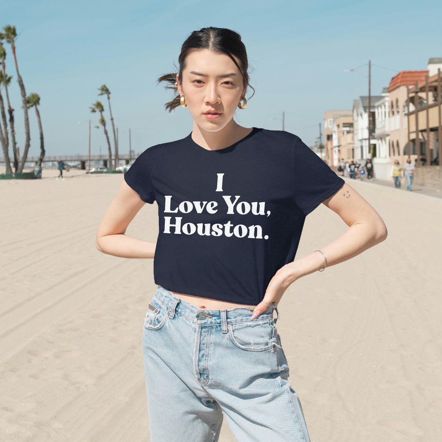 I Love You, Houston Cropped Tee