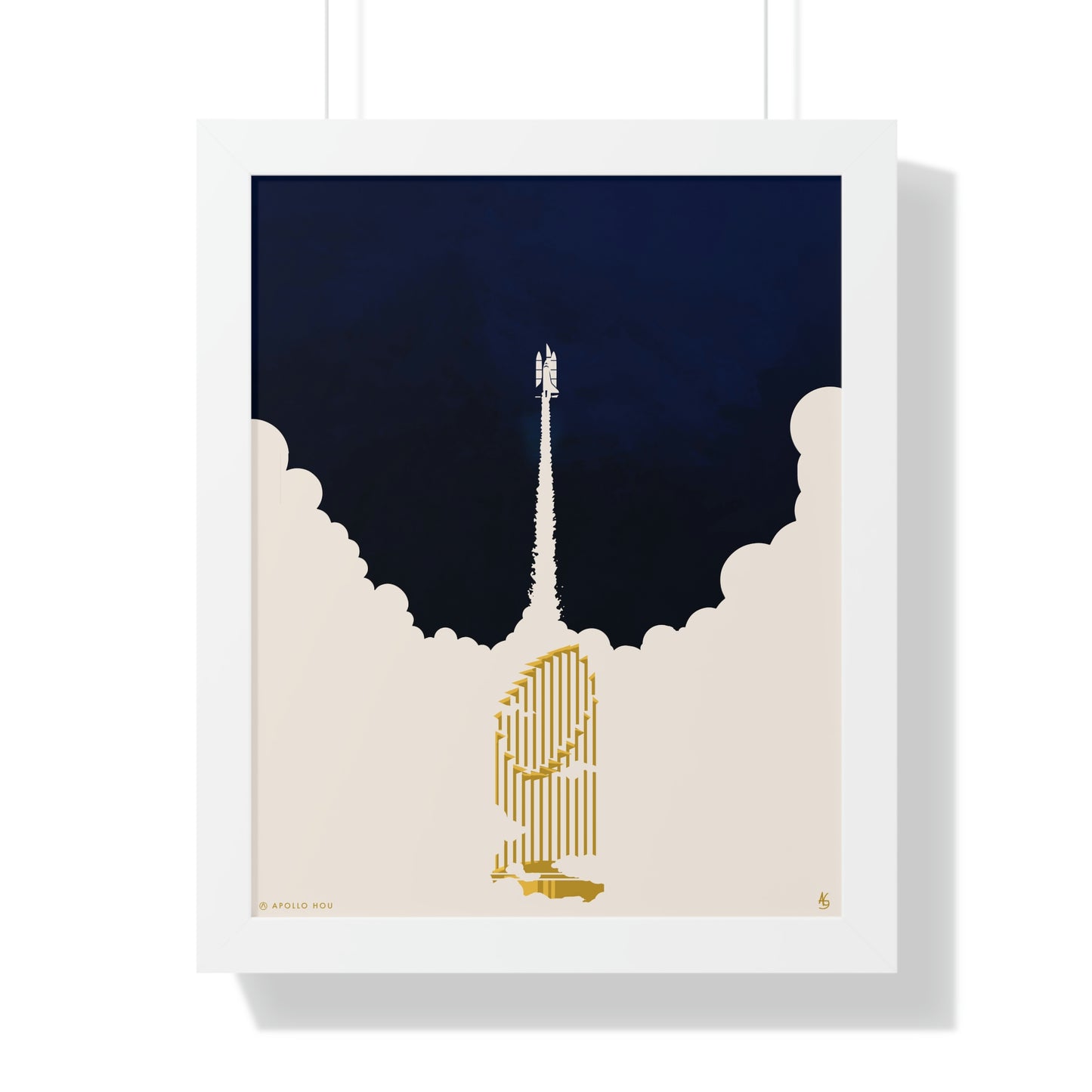 Blastoff - Framed Vertical Print