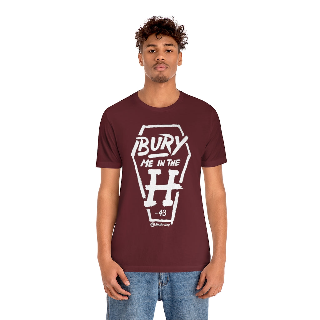 Bury Me In The H (Coffin Variant) Unisex Jersey Short-Sleeve Tee