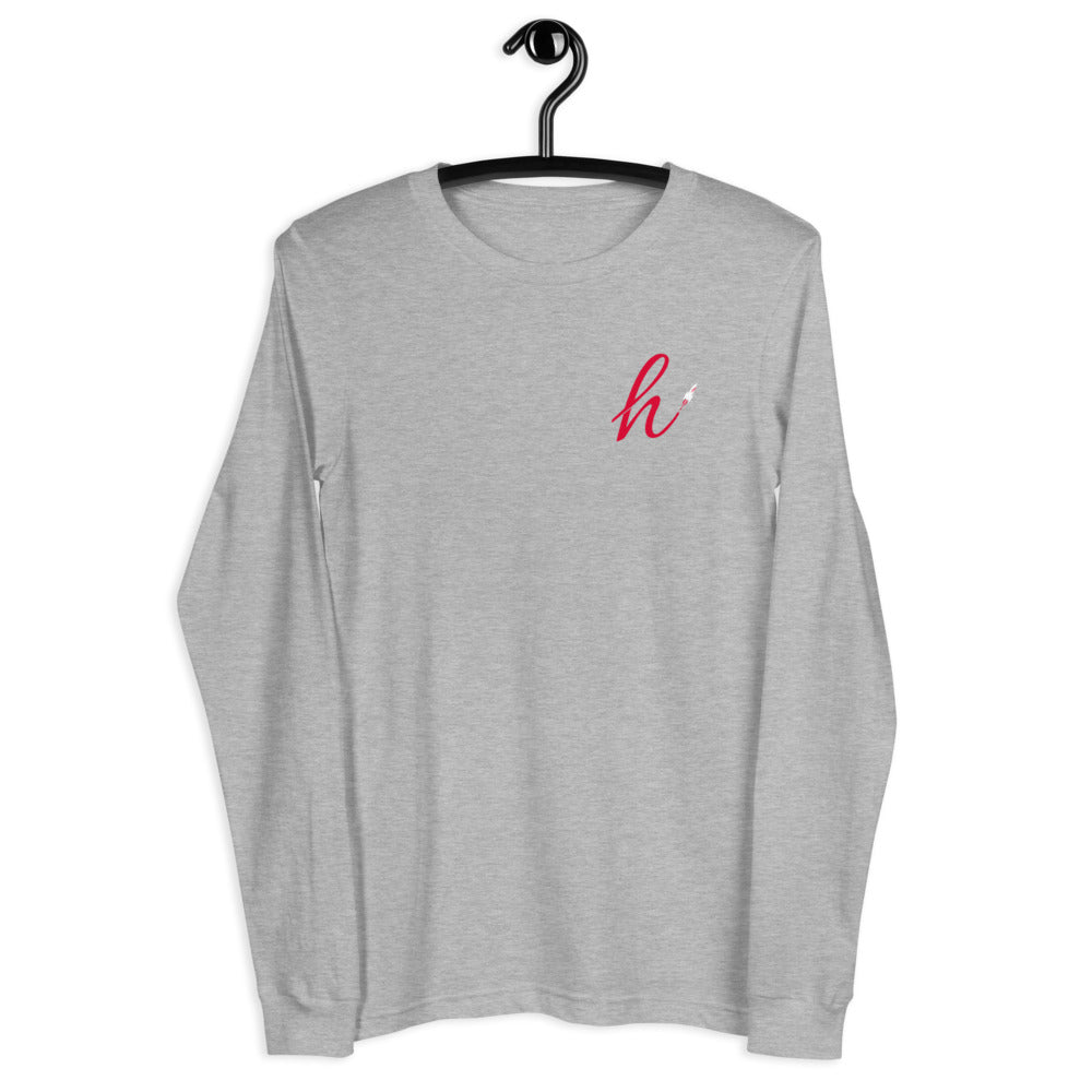 h Rocket (Red h) Unisex Long Sleeve Tee