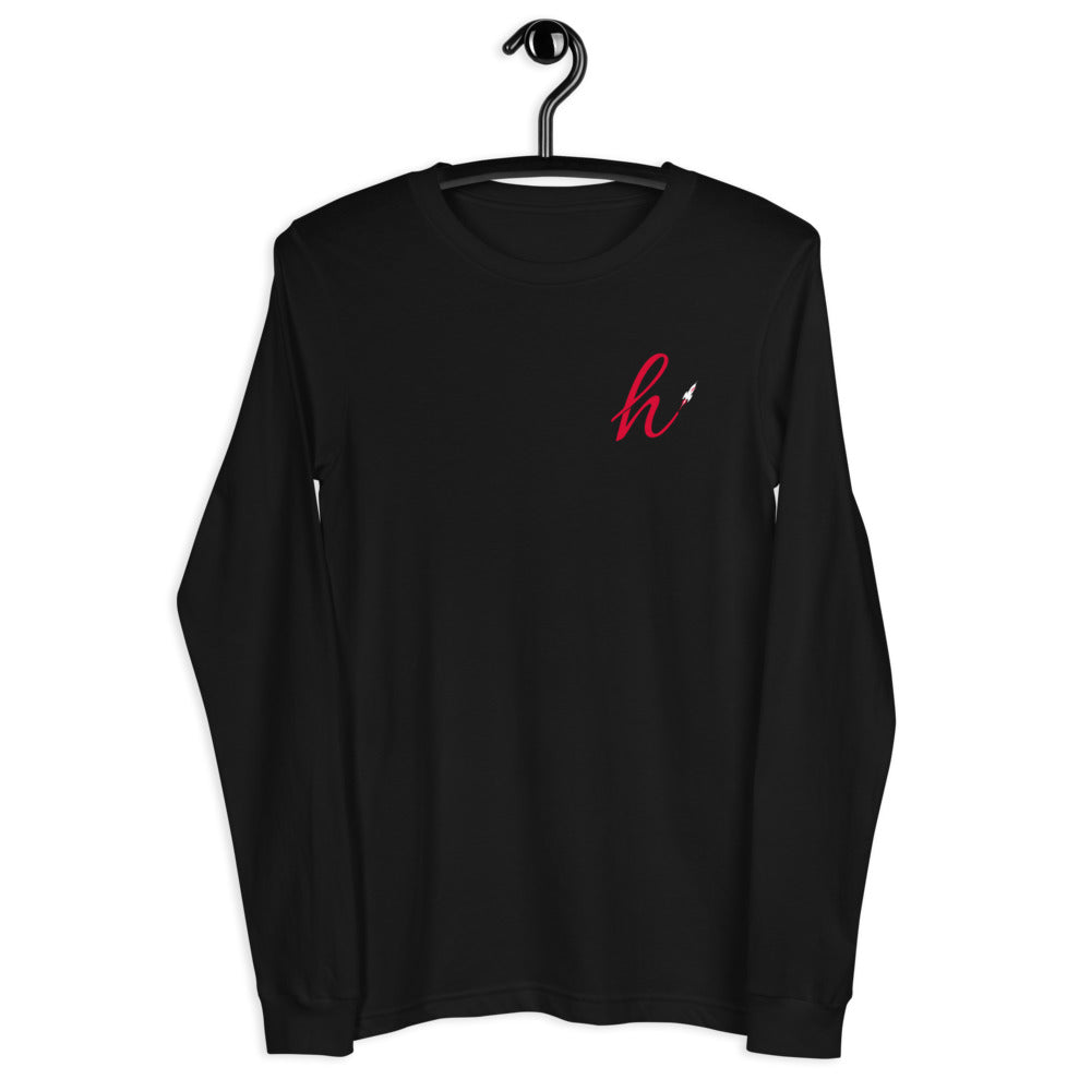 h Rocket (Red h) Unisex Long Sleeve Tee