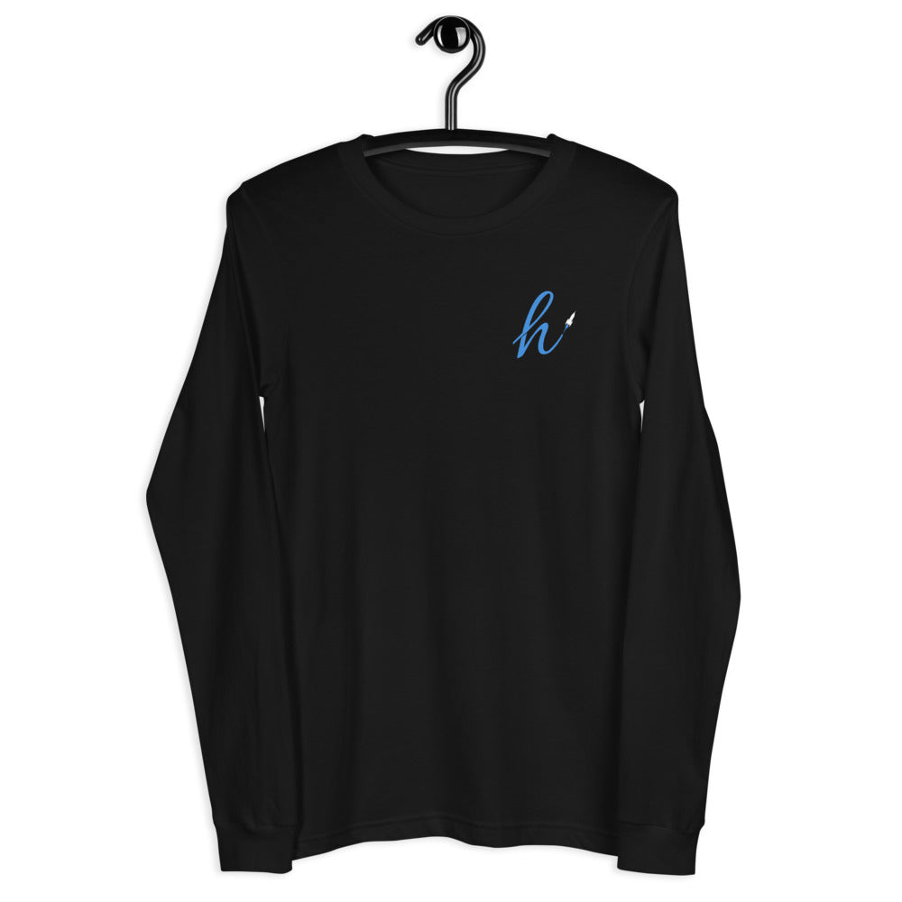 h Rocket (Blue h) Unisex Long Sleeve Tee