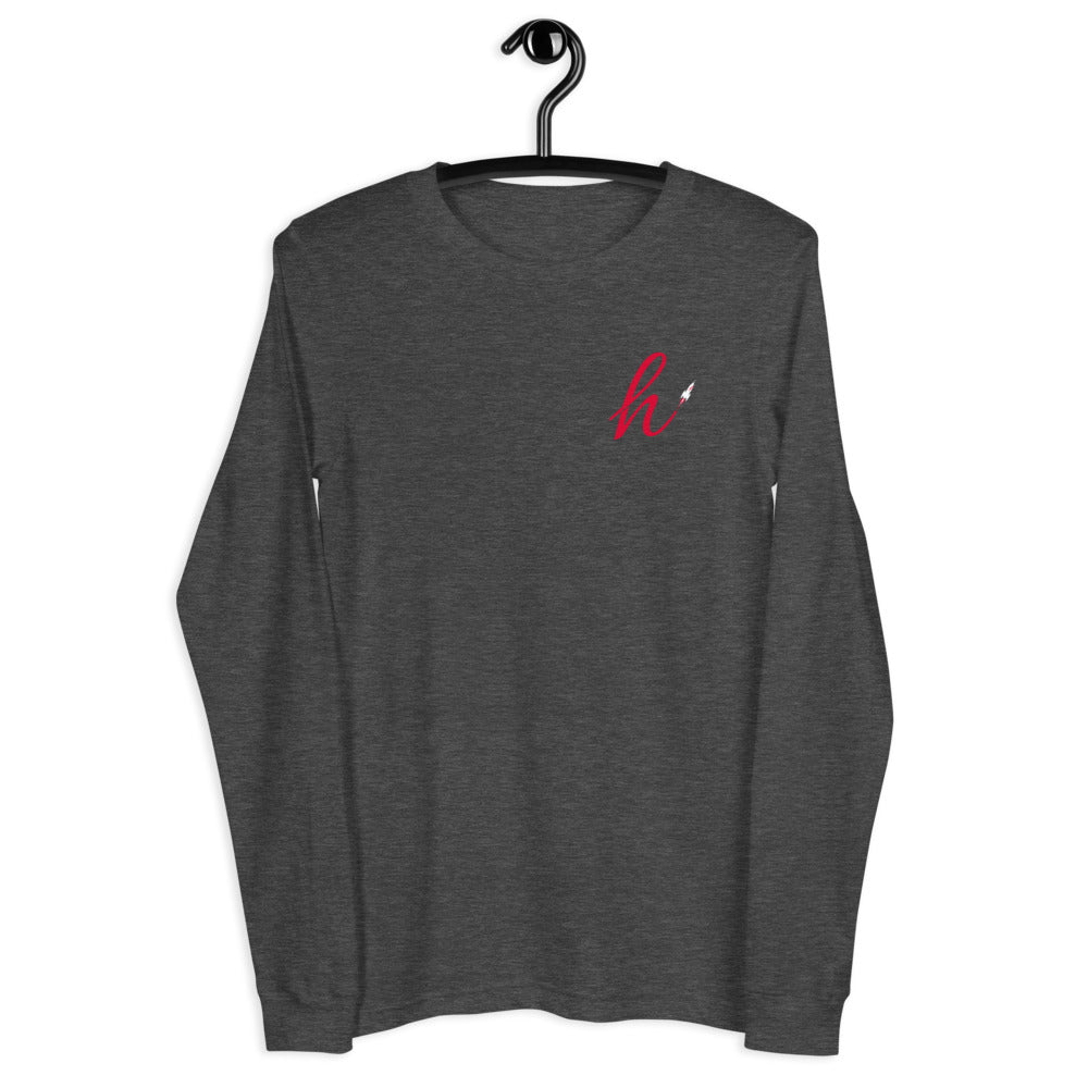 h Rocket (Red h) Unisex Long Sleeve Tee