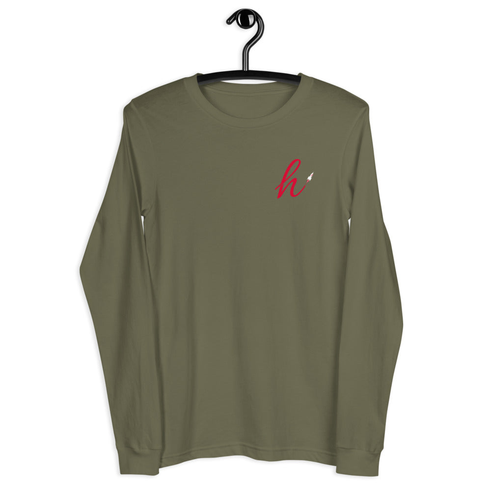 h Rocket (Red h) Unisex Long Sleeve Tee